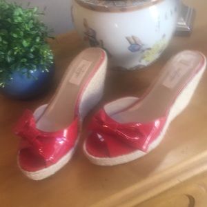Valentino garavani sandals,  red patent